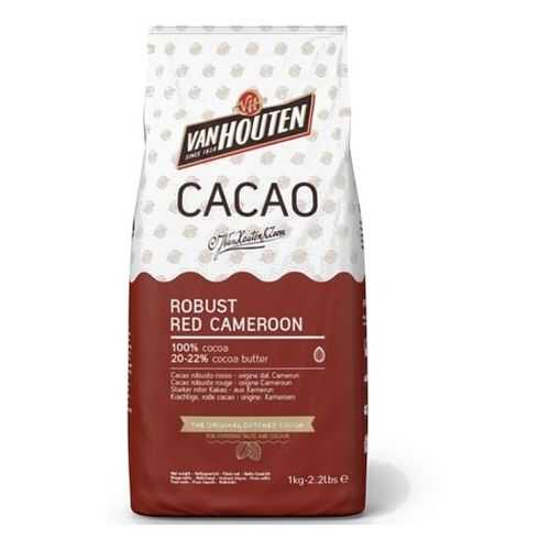 Какао порошок Van Houten 100% robust red cameroon 20-22% 1 кг в Магнолия