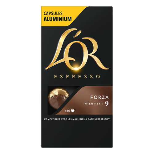 Капсулы L’OR Espresso Forza для кофемашин Nespresso 10 капсул в Магнолия