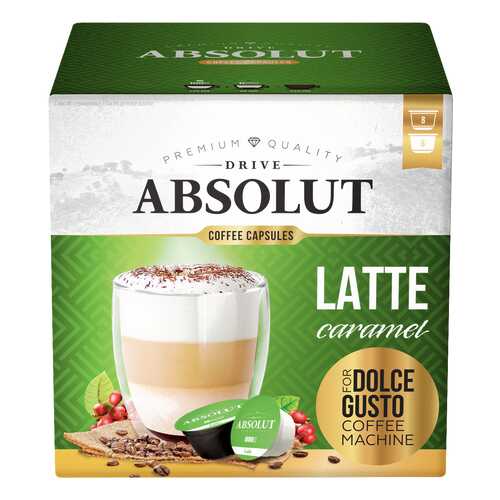 Кофе Absolut Drive Latte Caramel в капсулах для кофемашины Dolce Gusto 16 капсул в Магнолия