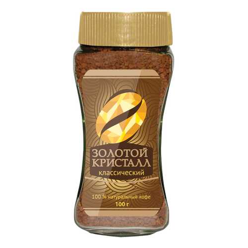 Кофе alma Золотой Кристалл растворимый классический 100 г в Магнолия
