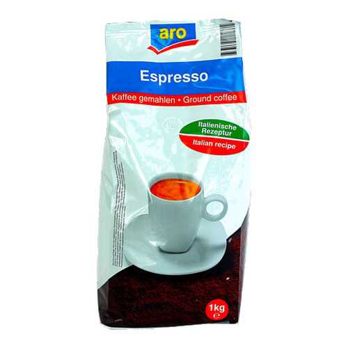 Кофе Aro espresso обжаренный в зернах для эспрессо 1 кг в Магнолия
