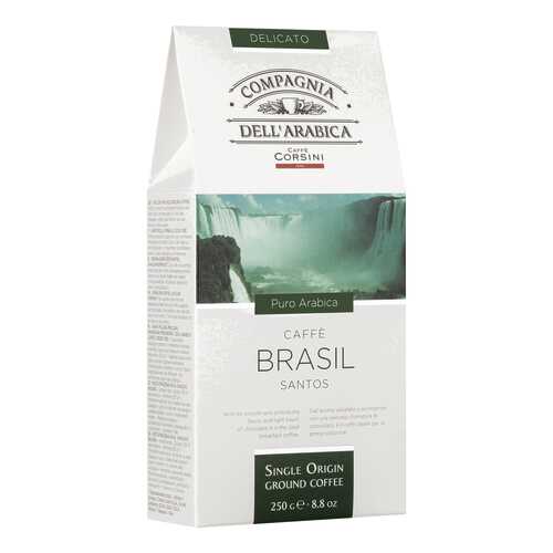 Кофе Dell Arabica Puro Arabica Brasil Santos 250г карт/пачка молотый в Магнолия