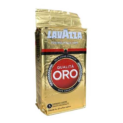 Кофе LavAzza Qualita ORO натуральный жареный молотый 125 г в Магнолия