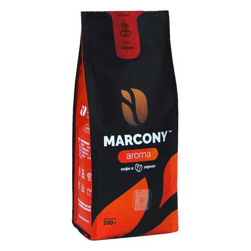 Кофе Marcony AROMA со вкусом вишни в зёрнах 200 г в Магнолия