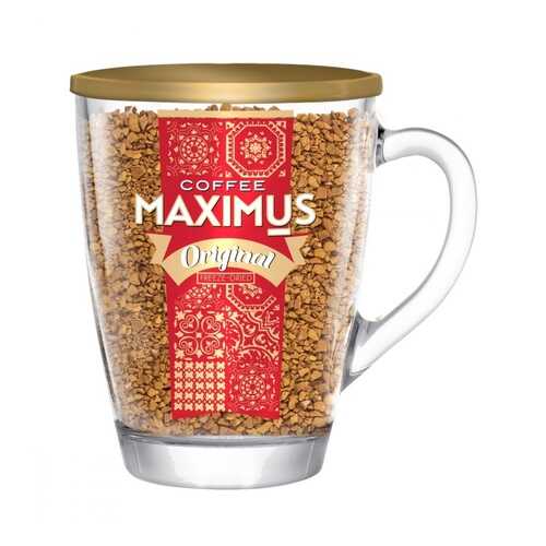 Кофе Maximus Original растворимый в стеклянной кружке 70 г в Магнолия