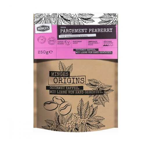Кофе Minges Origins India Parchment Peaberry в зернах 250 г в Магнолия