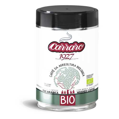 Кофе молотый Carraro bio ж/б 250 г в Магнолия