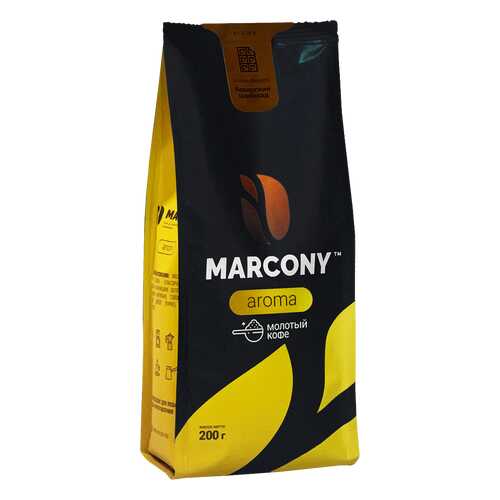 Кофе молотый MARCONY AROMA со вкусом баварского шоколада 200г в Магнолия