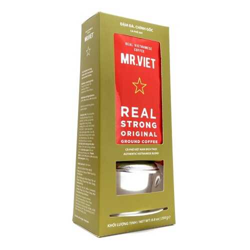 Кофе Mr. Viet с пресс-фильтром, натуральный жареный молотый, 250 гр в Магнолия