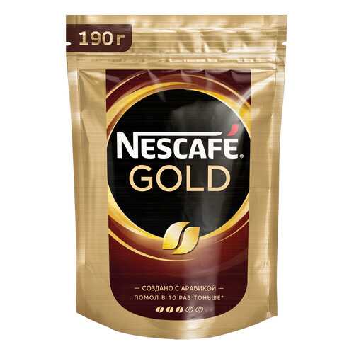 Кофе растворимый Nescafe gold пакет 190 г в Магнолия