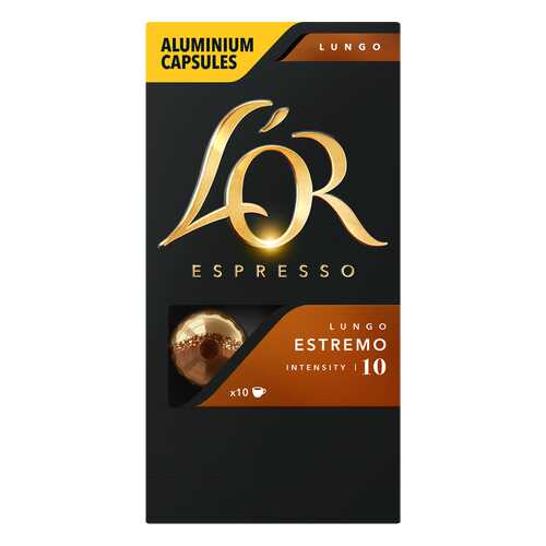Кофе в алюминиевых капсулах L'OR Espresso Lungo Estremo 10 шт в Магнолия