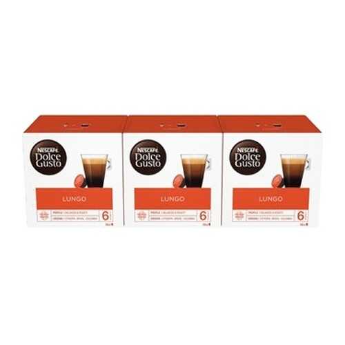 Кофе в капсулах Nescafe Dolce Gusto Лунго 3 штуки по 16 капсул в Магнолия