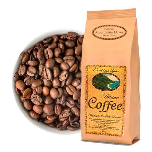 Кофе в зернах Caribbean Spice Artisan Kosher Coffee Macadamia Grain макадамия 250 г в Магнолия