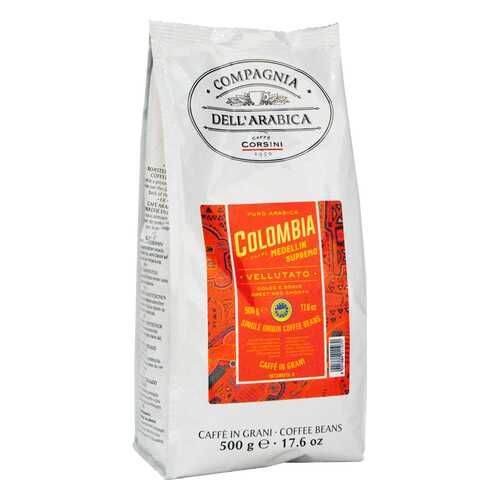 Кофе в зернах Compagnia Dell'Arabica puro arabica Colombia medellin supremo 500 г в Магнолия
