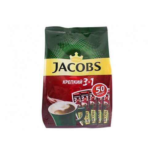 Напиток Jacobs крепкий 3в1 кофейный растворимый в пакетиках 50*12 г в Магнолия