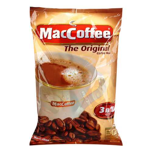 Напиток MacCoffe кофейный original 3в1 растворимый 20 г 50 пакетиков в Магнолия