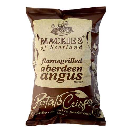 Чипсы картофельные Mackie's с говядиной абердин-ангус на гриле 150 г в Магнолия