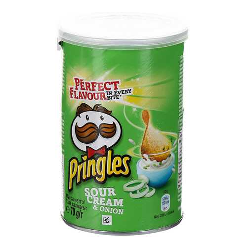 Чипсы картофельные Pringles со вкусом сметаны и лука 70 г в Магнолия
