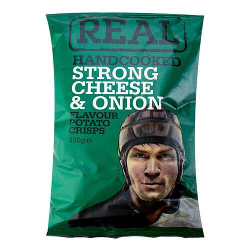 Чипсы картофельные Real Crisps Limited с сыром и луком 150 г в Магнолия