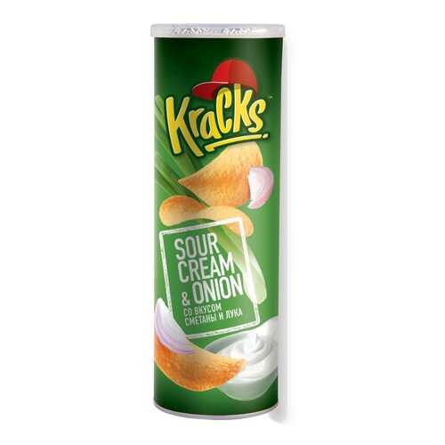 Чипсы картофельные т.з. Кракс (Kracks) со вкусом сметаны и лука 110г в Магнолия