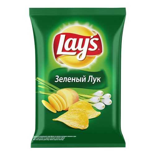 Чипсы Lay's из натурального картофеля зеленый лук 50 г в Магнолия