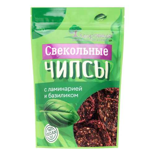 Чипсы свекольные Здороведа с ламинарией и базиликом 100 г в Магнолия
