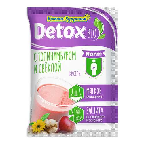 Кисель detox bio Norm С топинамбуром и свеклой Компас здоровья 25 г в Магнолия