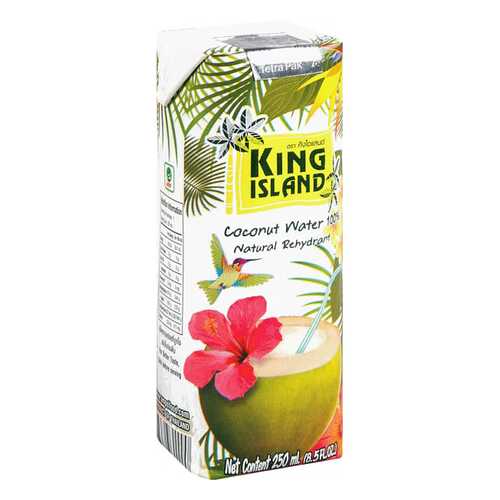 Кокосовая вода King Island 100 % без сахара 250 мл в Магнолия