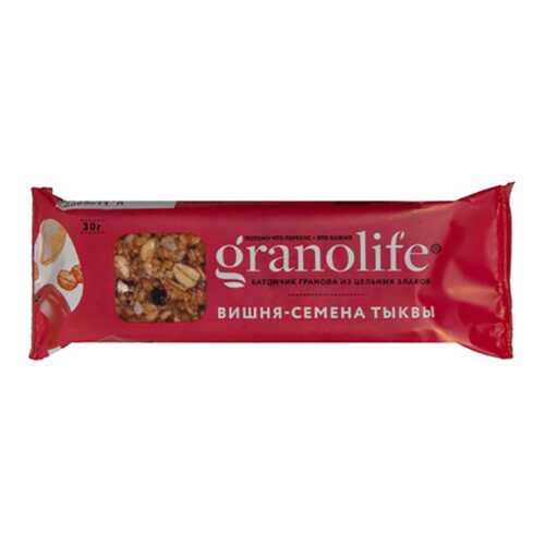 Батончик-гранола Granolife вишня семена тыквы в Магнолия
