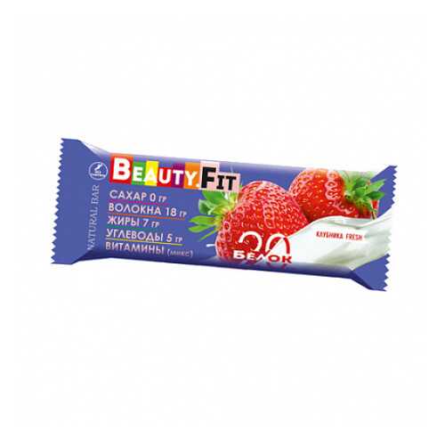 Батончик протеиновый Клубника Beauty Fit 60 г в Магнолия