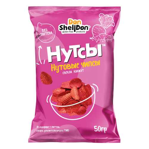 Чипсы Don Shelldon Нутсы нутовые со вкусом свеклы и кунжута 50 г в Магнолия