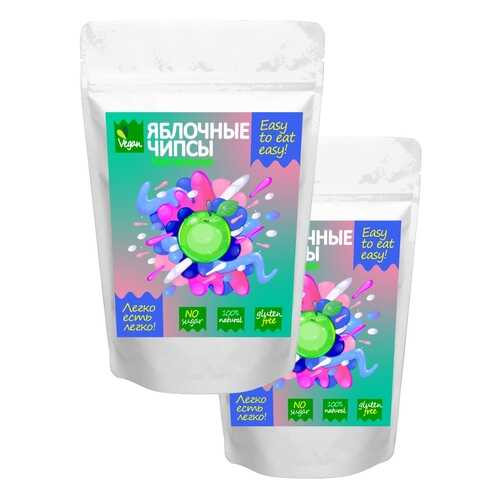 Чипсы фруктовые Easy to eat easy натуральные кисленькие яблочные 2 шт 60 г в Магнолия