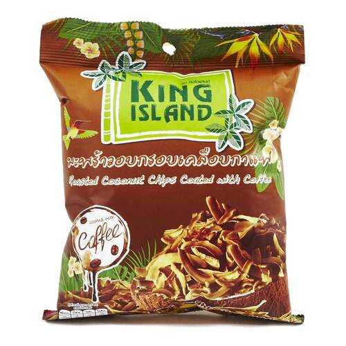 Кокосовые чипсы King Island в кофейной глазури 40 г в Магнолия