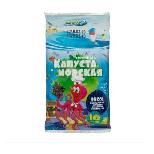 Морская капуста NORI LAND Осьминожка сушеная 4.5г Южная Корея в Магнолия