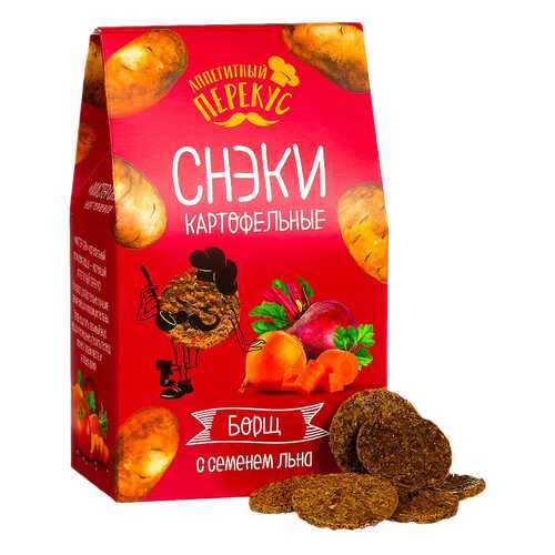 Снеки картофельные Полезный перекус борщ 100 г в Магнолия