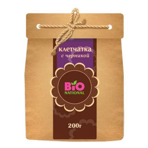 Клетчатка Bio National с черникой в эко-упаковке 200 г в Магнолия