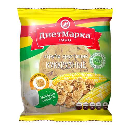 Отруби хрустящие ДиетМарка кукурузные 100 г в Магнолия