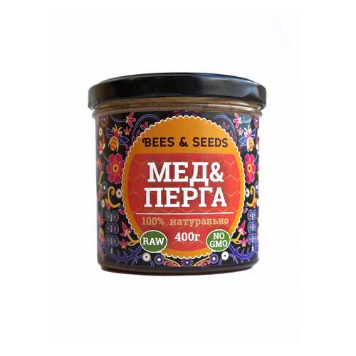 Медовый урбеч Bees&Seeds. Натуральный продукт с мёдом и пергой, 400 г в Магнолия
