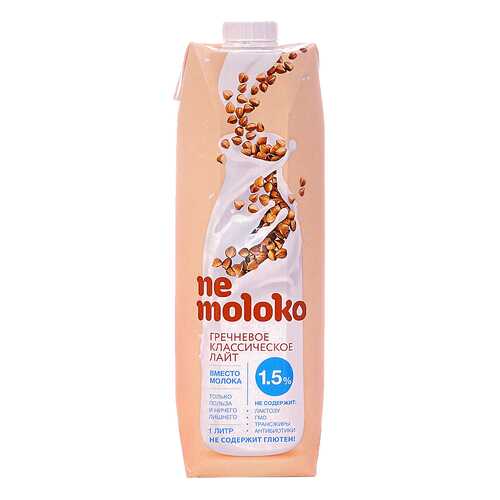 Напиток гречневый Ne moloko классический лайт 1.5% 1 л в Магнолия
