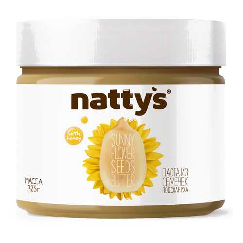 Паста Nattys Sunny из семечек подсолнуха 325 г в Магнолия
