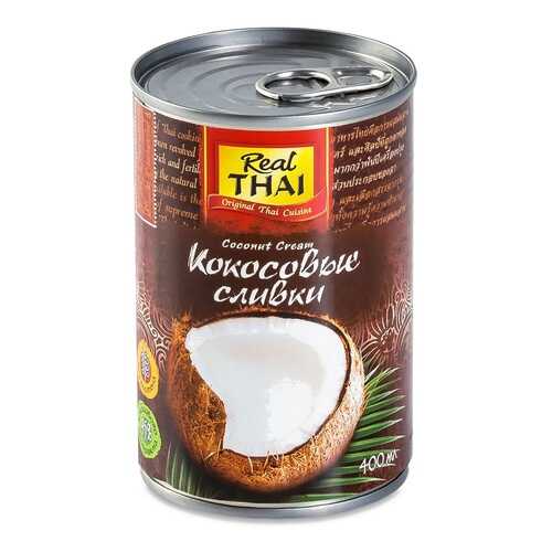 Сливки кокосовые Real Thai 400мл ж/б Таиланд в Магнолия
