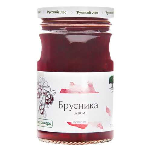 Джем Русский лес брусника премиум 220 г в Магнолия