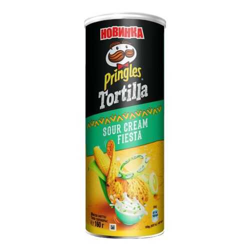 Чипсы кукурузные Pringles tortilla сметана 160 г в Магнолия