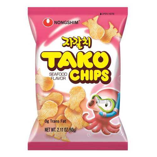 Чипсы Nongshim тако с морепродуктами 60 г в Магнолия