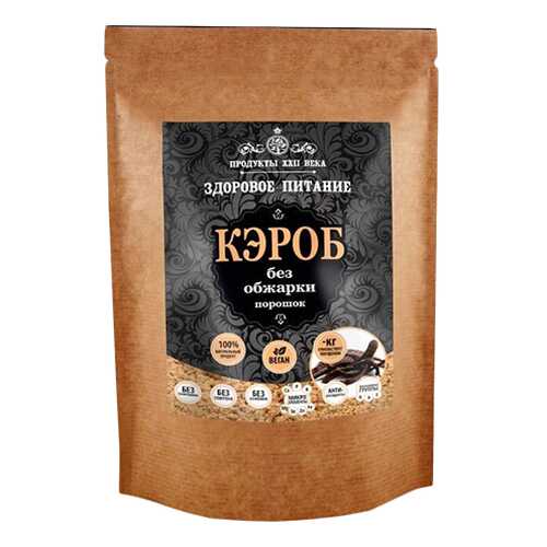 Кэроб порошок Продукты XXII века без обжарки 100 г в Магнолия