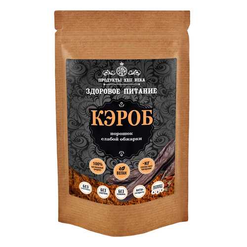 Кэроб Продукты XXII века порошок слабой обжарки 200 г в Магнолия