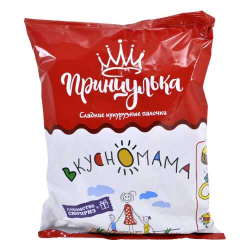 Палочки кукурузные Принцулька игрушкой Вкусномама, 65г в Магнолия