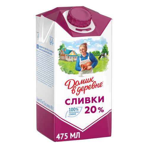 Сливки Домик в деревне 20% 480 г в Магнолия