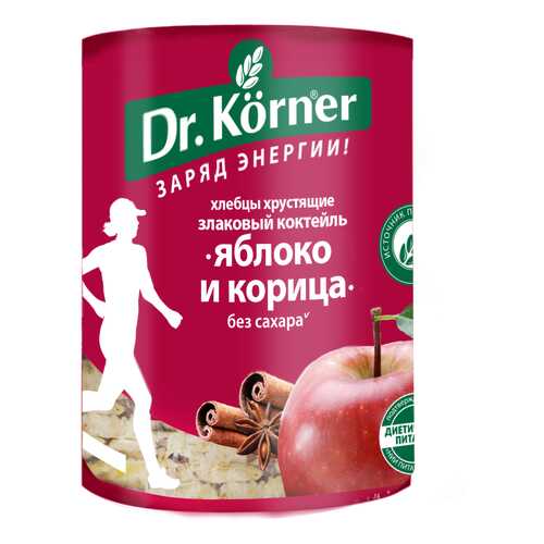 Хлебцы Dr.Korner злаковый коктейль яблочный с корицей 90 г в Магнолия