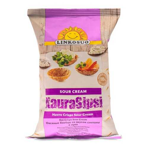 Хлебцы Linkosuo овсяные со вкусом сметаны и лука 120г Финляндия в Магнолия